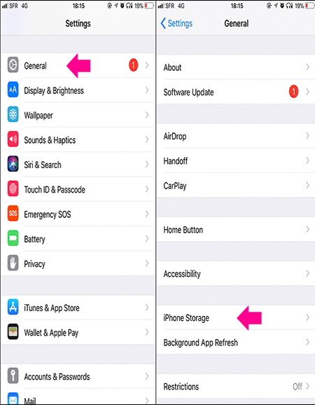 آفلود اپلیکیشن ها در آیفون، ترفند آیفون آفلود اپلیکیشن در iOS, حذف برنامه ها در آیفون