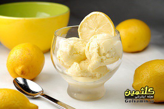 بستنی لیمو ترش, lemon ice cream