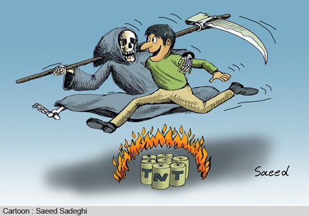 کاریکاتور چهارشنبه سوری !, طنز و کاریکاتور