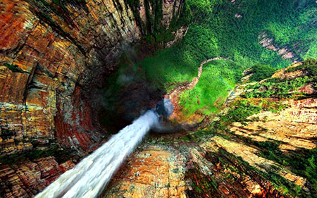 بلندترین آبشار دنیا,آبشارهای بلند جهان,آبشار آنجل